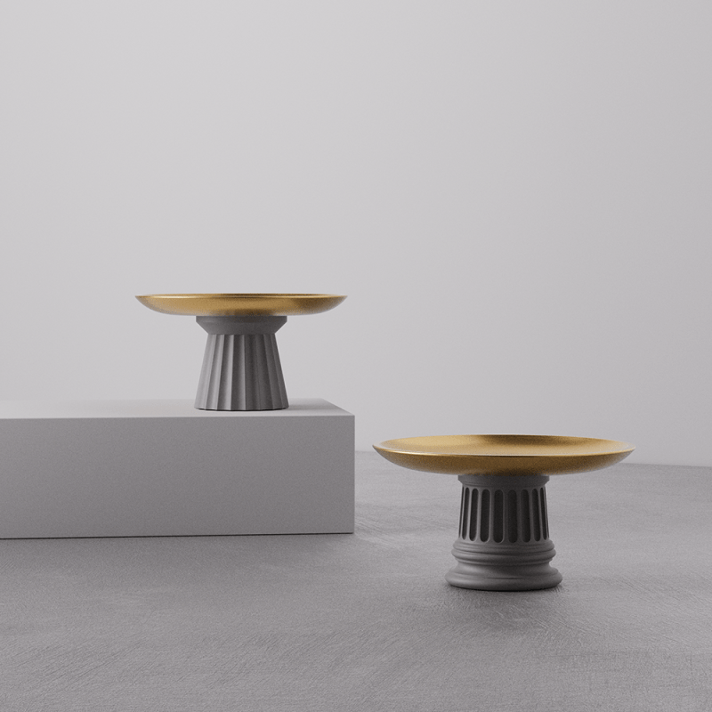 Concrete系列 ROMA. 羅馬 點心盤二入