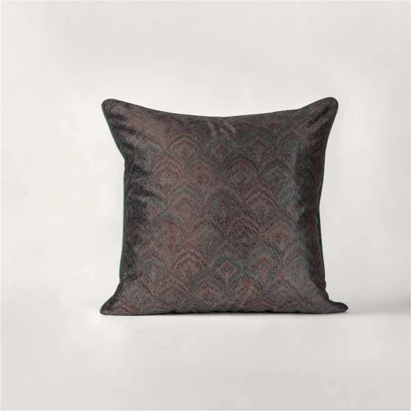 波斯孔雀 靠墊 灰藍