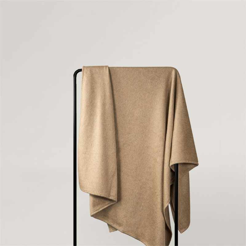 Portofino系列 San Fruttuoso 駝色 Cashmere 羊毛毯/義大利