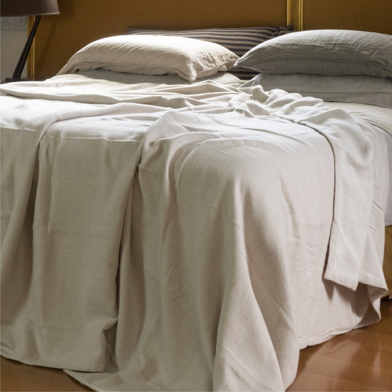 那日 床毯 米灰 275x229cm