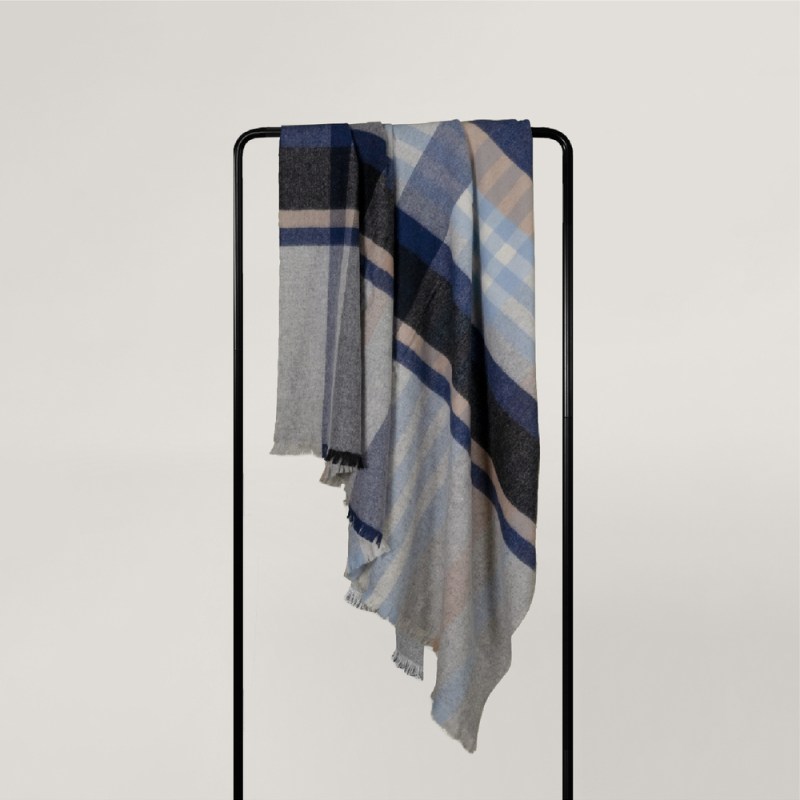 那日格紋披肩毯 120x140cm